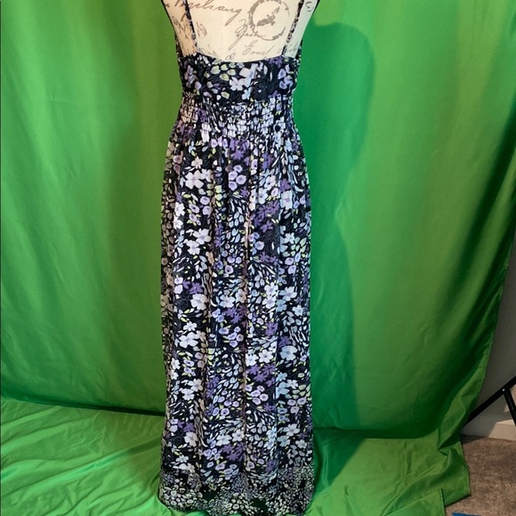 Roulette Blue and White Sleeveless Maxi Sundress - Picture 4 of 9